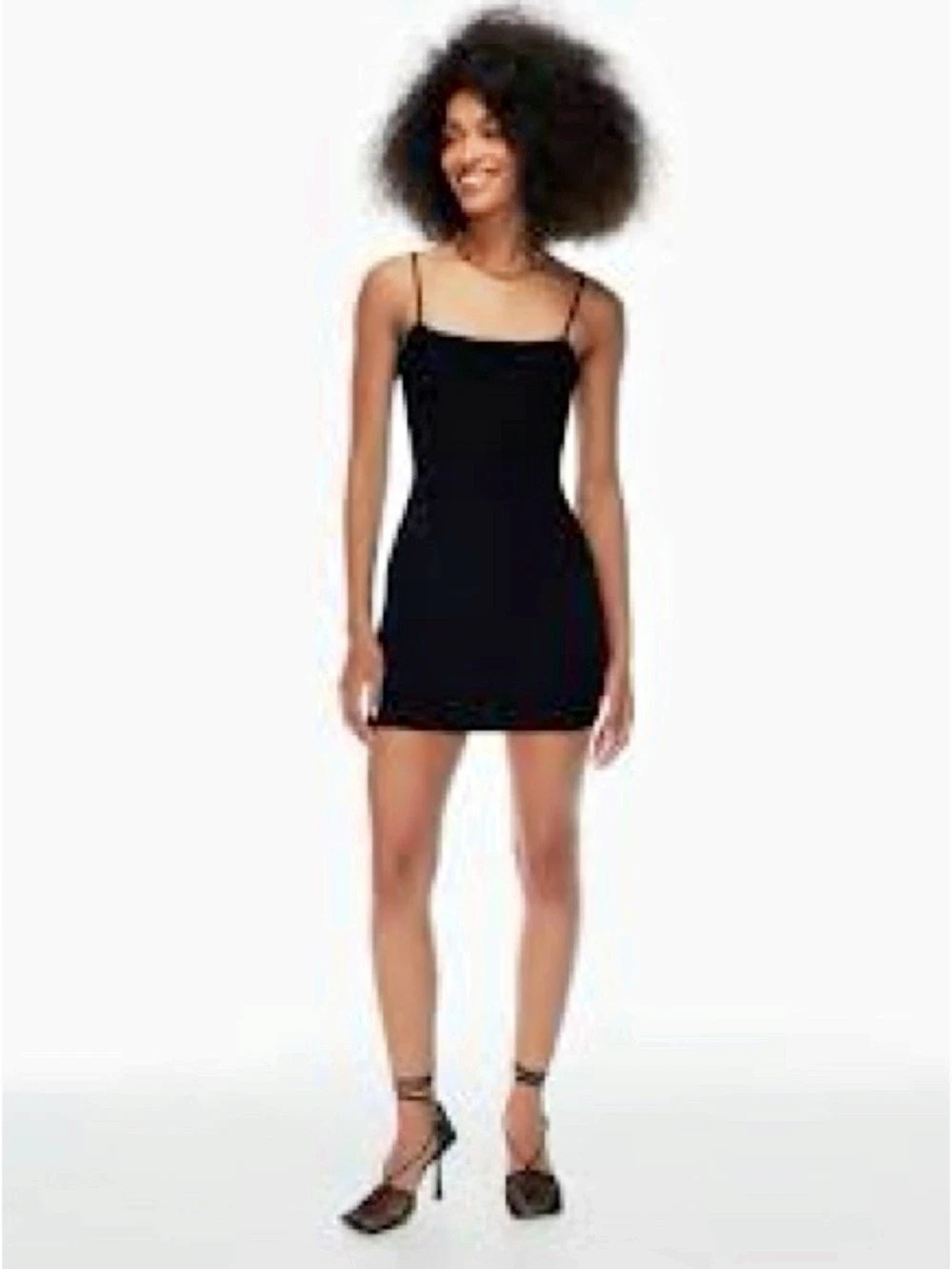 Aritzia  Ten By Babaton Possession Black Mini Dress Size XS
